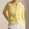 Custom Women's Lambswool Cable-Knit Oversized Mustard Cardigan - Style 482F47 - view 5 Custom Women's Lambswool Cable-Knit Oversized Mustard Cardigan - Style 482F47 - view 5