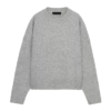 Custom Women's Lambswool Ribbed Oversized Charcoal Sweater - view 2