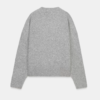 Custom Women's Lambswool Ribbed Oversized Charcoal Sweater - view 3