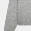 Custom Women's Lambswool Ribbed Oversized Charcoal Sweater - view 4