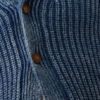 Custom Men's Merino Wool Cable-Knit Oversized Button-Up Cardigan Washed Blue - view 3 Custom Men's Merino Wool Cable-Knit Oversized Button-Up Cardigan Washed Blue - view 3