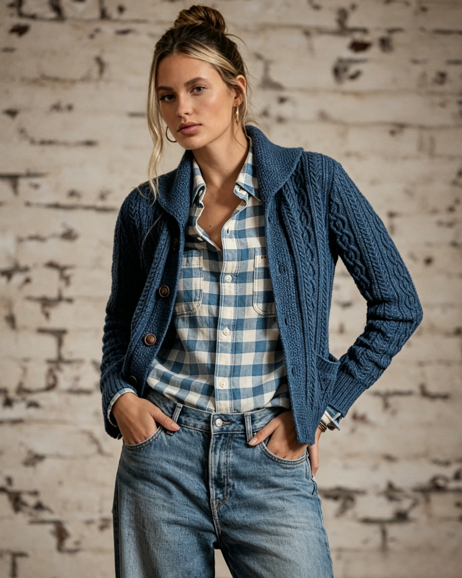 custom sweater button front cardigan