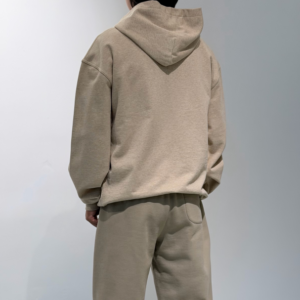 Custom Men's Organic Cotton Khaki Hoodie