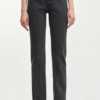 Custom Women's Organic Cotton Denim Raw Slim Jeans Charcoal