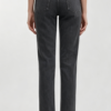 Custom Women's Organic Cotton Denim Raw Slim Jeans Charcoal - view 2