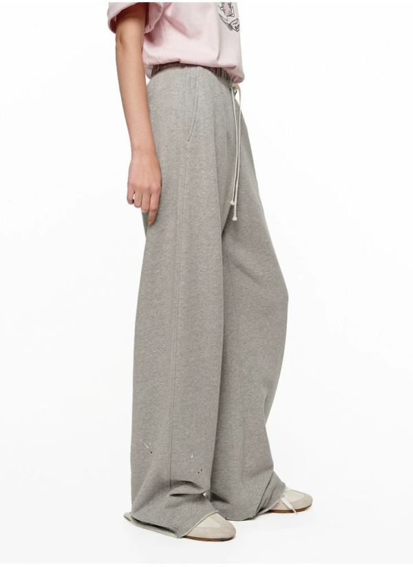 Custom Women's Organic Cotton Wide-Leg Sweatpants - view 3 Custom Women's Organic Cotton Wide-Leg Sweatpants - view 3
