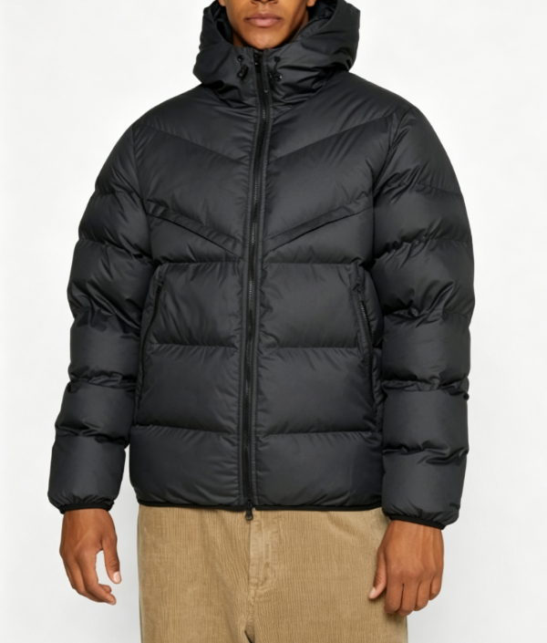 Custom Men's Primaloft Matte Oversized Puffer Puffer Jacket Black