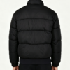 Custom Men's Primaloft Matte Cropped Puffer Puffer Jacket Black - view 2