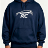 Custom Men's Performance Poly Screen Printed Oversized Pullover Hoodie Navy Custom Men's Performance Poly Screen Printed Oversized Pullover Hoodie Navy