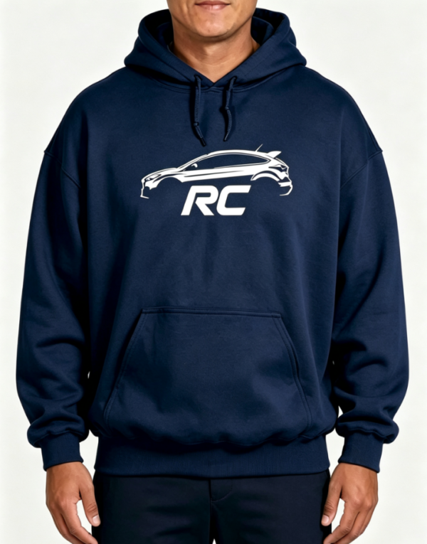 Custom Men's Performance Poly Screen Printed Oversized Pullover Hoodie Navy Custom Men's Performance Poly Screen Printed Oversized Pullover Hoodie Navy