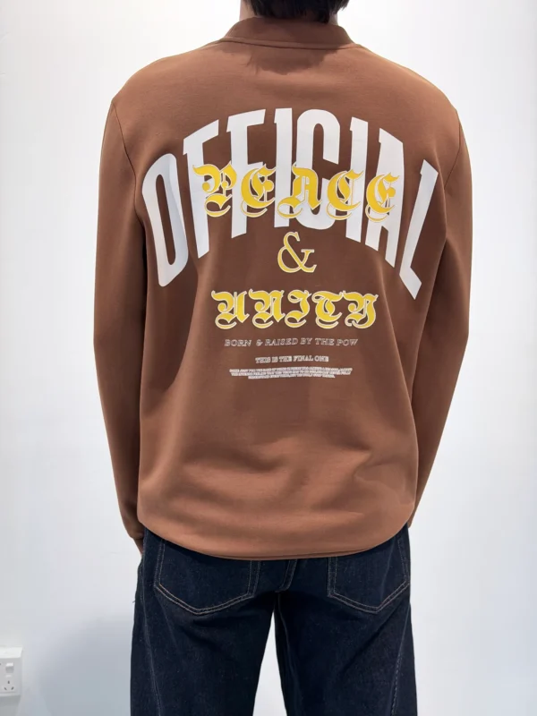 Custom Men's Rust Pullover - view 2