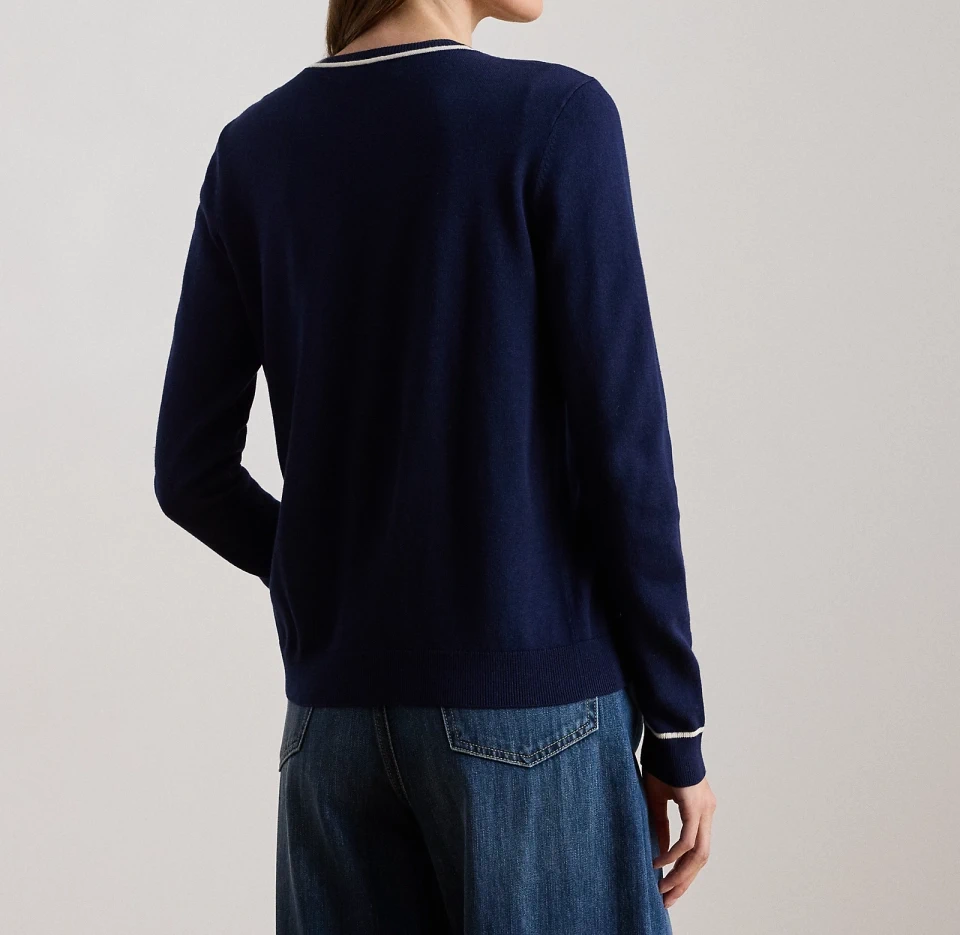 Custom Women's Wool Ribbed Cardigan - view 2