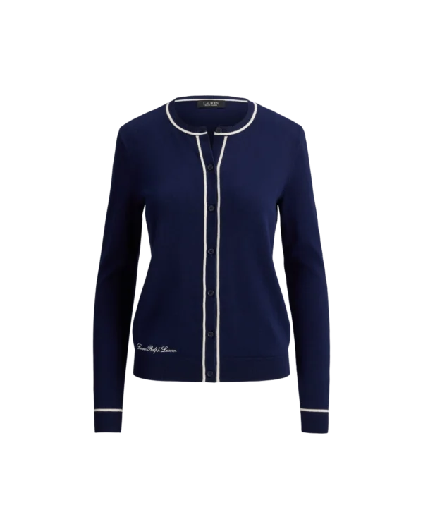 Custom Women's Wool Ribbed Cardigan - view 4 Custom Women's Wool Ribbed Cardigan - view 4
