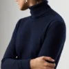 Custom Women's Wool Ribbed Slim-Fit Sweater - view 2 Custom Women's Wool Ribbed Slim-Fit Sweater - view 2