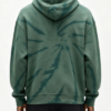 Custom Men's 500 GSM Heavyweight Tie-Dye Oversized Pullover Hoodie Olive - view 2 Custom Men's 500 GSM Heavyweight Tie-Dye Oversized Pullover Hoodie Olive - view 2