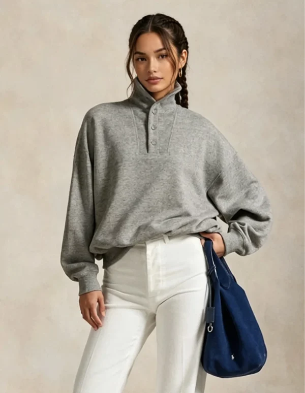 Custom Women's Turtleneck Sweatshirt Custom Women's Turtleneck Sweatshirt