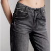 Custom Women's Selvedge Denim Stone Washed Straight Leg Grey Jeans - view 2 Custom Women's Selvedge Denim Stone Washed Straight Leg Grey Jeans - view 2