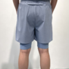 Custom Men's Washed Washed Blue Shorts - view 2 Custom Men's Washed Washed Blue Shorts - view 2