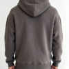Custom Men's 500 GSM Heavyweight Longline Zip-Up Hoodie Charcoal - view 2 Custom Men's 500 GSM Heavyweight Longline Zip-Up Hoodie Charcoal - view 2