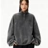 Custom Women's Zip-Up Sweatshirt Custom Women's Zip-Up Sweatshirt