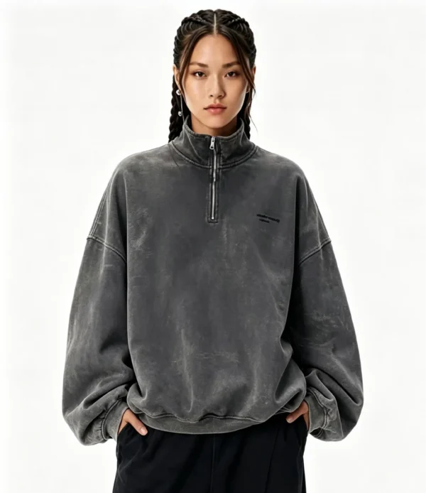 Custom Women's Zip-Up Sweatshirt Custom Women's Zip-Up Sweatshirt