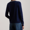 Custom Women's Wool Blend Ribbed Crew-Neck Two-Piece Cardigan - view 2