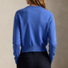 Custom Women's Silk Wool Blend 14-Gauge Crew-Neck Button-Up Cardigan - view 2 Custom Women's Silk Wool Blend 14-Gauge Crew-Neck Button-Up Cardigan - view 2