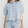 Custom Women's Distressed Relaxed Blue Denim Set - view 3