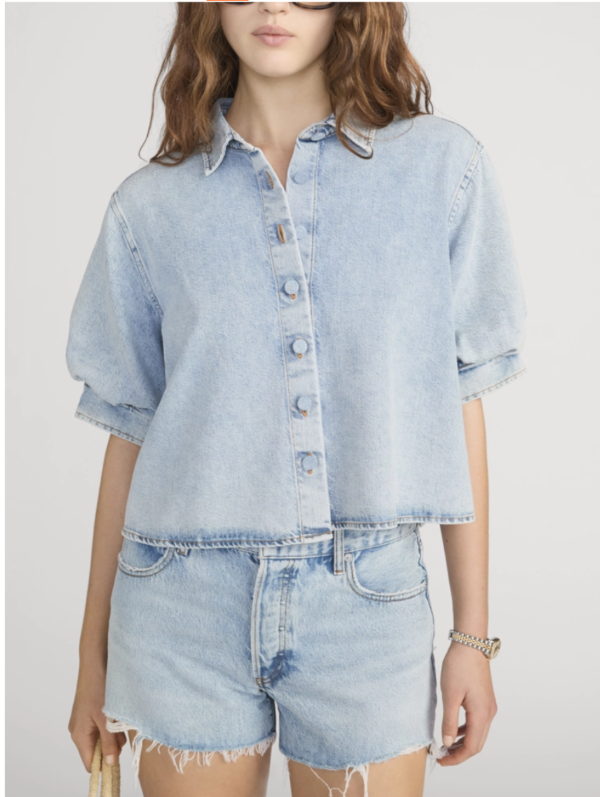 Custom Women's Distressed Relaxed Blue Denim Set - view 3