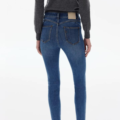 Custom Women's Organic Cotton Skinny Blue Jeans - Style 569319