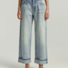 Custom Women's Selvedge Denim Stone-Washed Blue Jeans