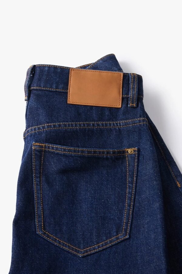 Custom Women's Organic Cotton Baggy Navy Jeans - view 2