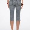 Custom Women's Organic Cotton Distressed Slim-Fit Grey Jeans - view 2