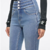 Custom Women's Organic Cotton Skinny Blue Jeans - Style D1710D - view 2