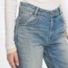 Custom Women's Organic Cotton Distressed Blue Jeans - view 2