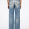 Custom Women's Organic Cotton Distressed Blue Jeans - view 3