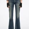 Custom Women's Stretch Denim Slim-Fit Navy Jeans - view 3