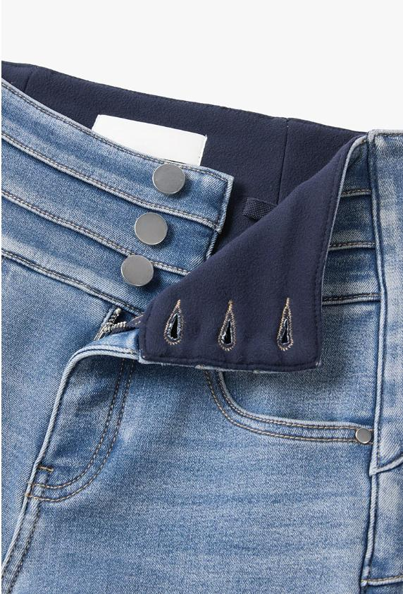 Custom Women's Organic Cotton Skinny Blue Jeans - Style D1710D - view 4