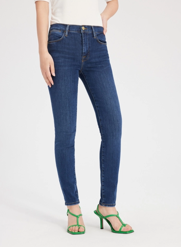 Custom Women's Stretch Denim Skinny Blue Jeans