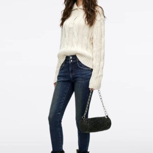 Custom Women's Denim Navy Jeans