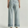 Custom Women's Selvedge Denim Stone-Washed Blue Jeans - view 2