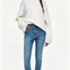 Custom Women's Selvedge Denim Stone-Washed Indigo Jeans