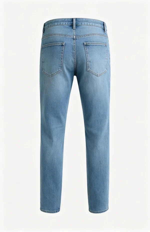 Custom Women's Selvedge Denim Stone-Washed Indigo Jeans - view 3