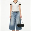 Custom Women's Organic Cotton Stone-Washed Baggy Blue Jeans - Style 40748D
