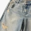 Custom Women's Organic Cotton Distressed Baggy Jeans - view 2