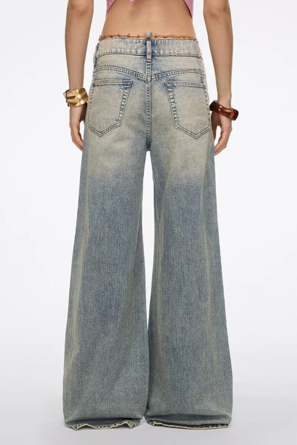 Custom Women's Organic Cotton Distressed Baggy Jeans - view 3