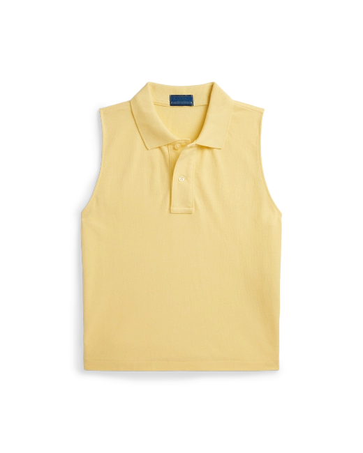 Custom Women's Organic Cotton Yellow Polo Shirt - view 2