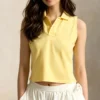 Custom Women's Organic Cotton Yellow Polo Shirt