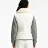 Custom Women's Down Filled Quilted Oversized Off-White Puffer Jacket - view 2