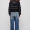 Custom Women's Cropped Washed Black Puffer Jacket - view 2